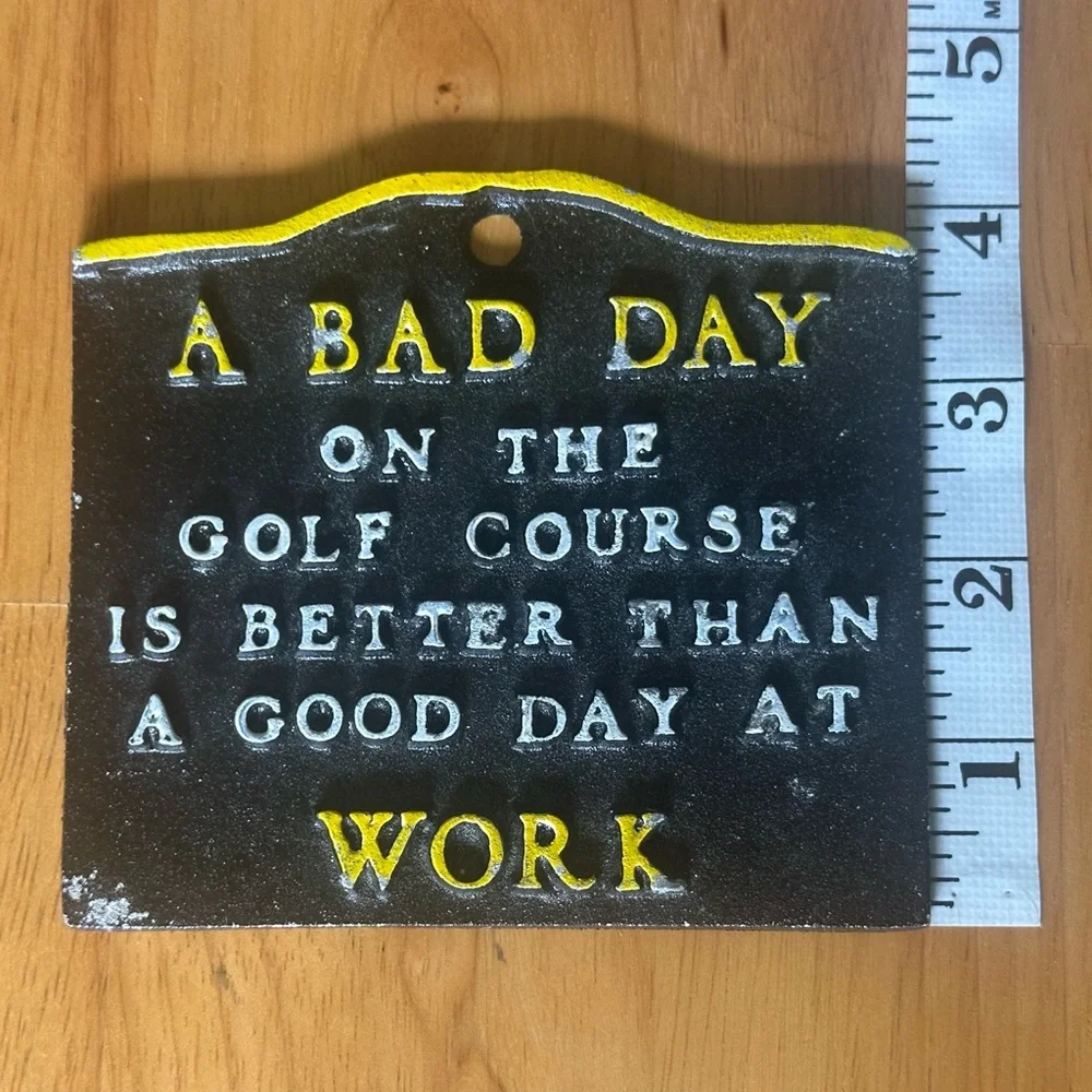 Black and Yellow Golf Course Sign - Picture 3 of 5